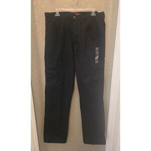 Wrangler Workwear Black Cargo Pants Relaxed Fit 34 X 34 NEW